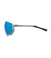 SCICON AEROJET TITANIUM METAL WHITE SUNGLASSES (MULTIMIRROR BLUE LENSES)