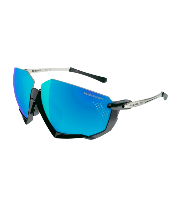 GAFAS SCICON AEROJET TITANIUM METAL BLACK (LENTES MULTIESPEJO AZUL)