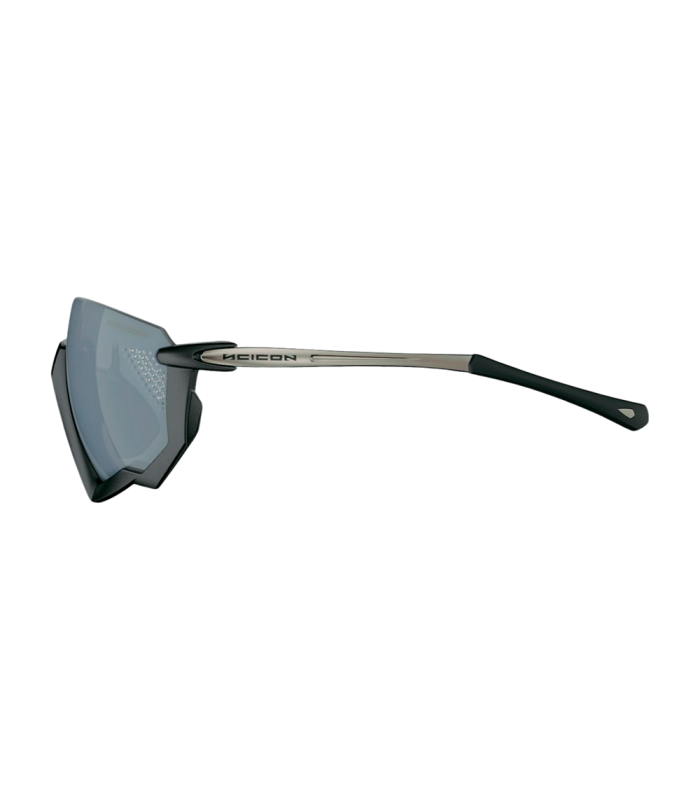 SCICON AEROJET TITANIUM METAL BLACK SUNGLASSES (MULTIMIRROR SILVER LENSES)