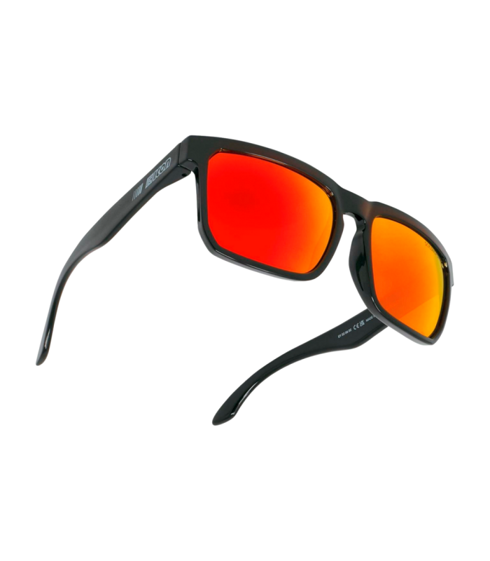 SCICON GALLIO BLACK SUNGLASSES (MULTIMIRROR RED LENSES)