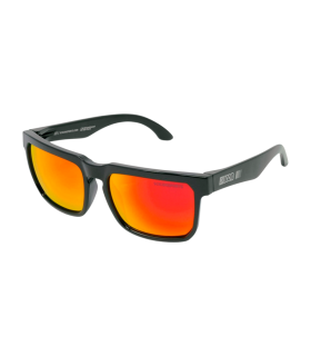 GAFAS SOL SCICON GALLIO NEGRAS (LENTES MULTIESPEJO ROJO)