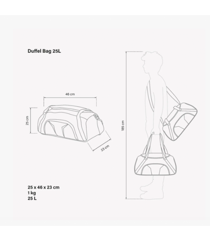 SCICON DUFFEL 25L BAG (BLACK)