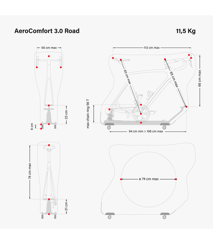 BOLSA PORTABICICLETAS SCICON AEROCOMFORT 3.0 ROAD TOUR DE FRANCE