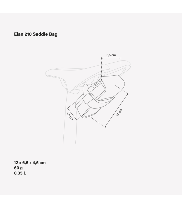 SCICON ELAN 210 SMALL SADDLE BAG (BLACK)
