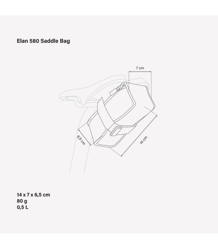 SCICON ELAN 580 TOUR DE FRANCE SADDLE BAG