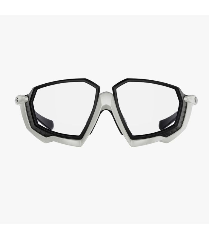 SCICON AEROJET TITANIUM METAL WHITE RX SUNNGLASSES (CLEAR LENSES)