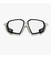 SCICON AEROJET TITANIUM METAL WHITE RX SUNNGLASSES (CLEAR LENSES)