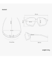 SCICON AEROJET TITANIUM METAL WHITE RX SUNNGLASSES (CLEAR LENSES)