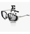 SCICON AEROJET TITANIUM METAL WHITE RX SUNNGLASSES (CLEAR LENSES)