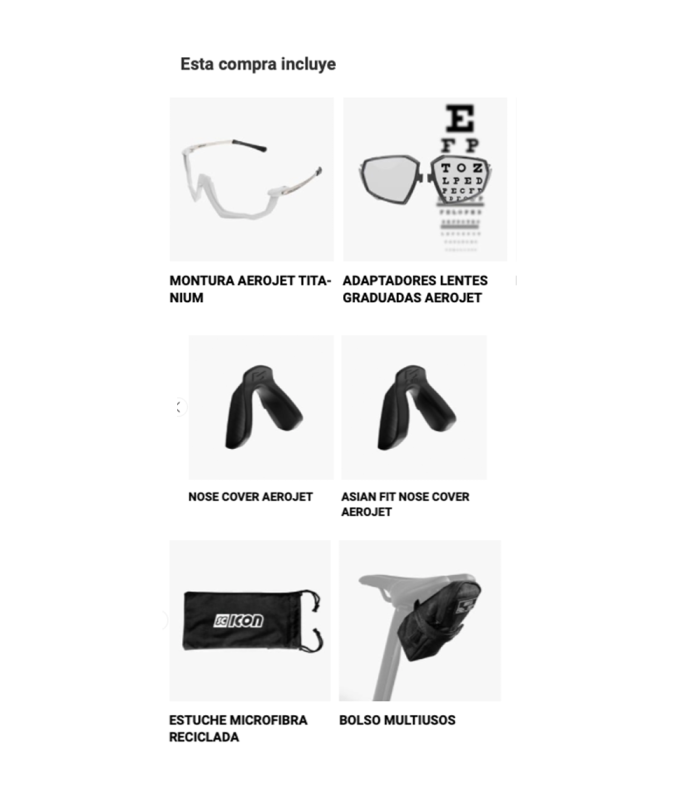 GAFAS SCICON AEROJET TITANIUM METAL WHITE RX (LENTES TRANSPARENTES)