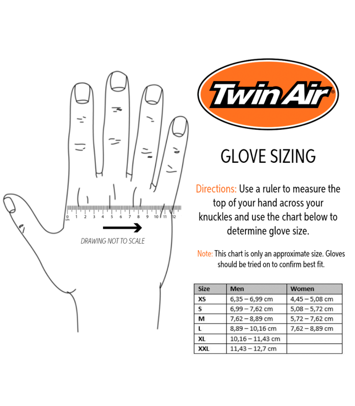 GUANTES TWIN AIR (BLANCO/NARANJA)