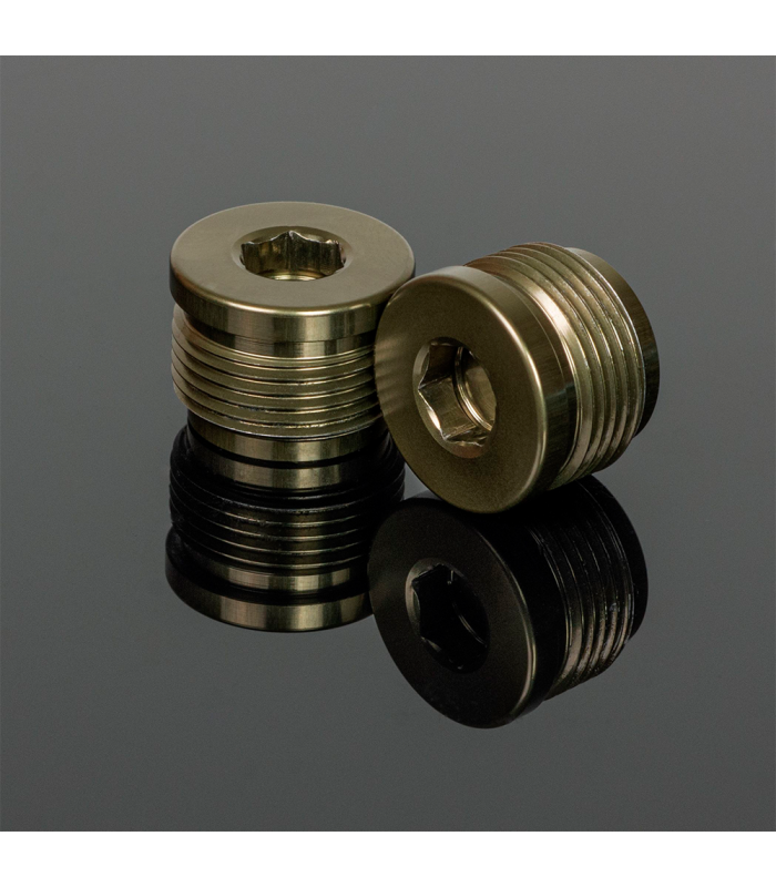 TAPONES EJES PEDALES RENTHAL REVO-F (ALUGOLD)