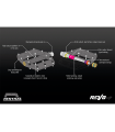 TAPONES EJES PEDALES RENTHAL REVO-F (ALUGOLD)