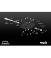TAPONES EJES PEDALES RENTHAL REVO-F (ALUGOLD)