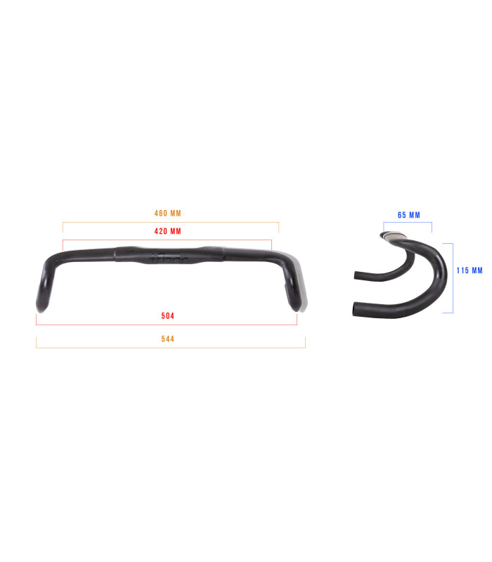 TFHPC AEROGRAVEL CARBON HANDLEBAR (420 MM)