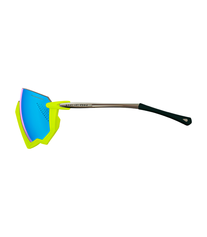 GAFAS SCICON AEROJET TITANIUM AMARILLO NEON (LENTES MULTIESPEJO AZUL)