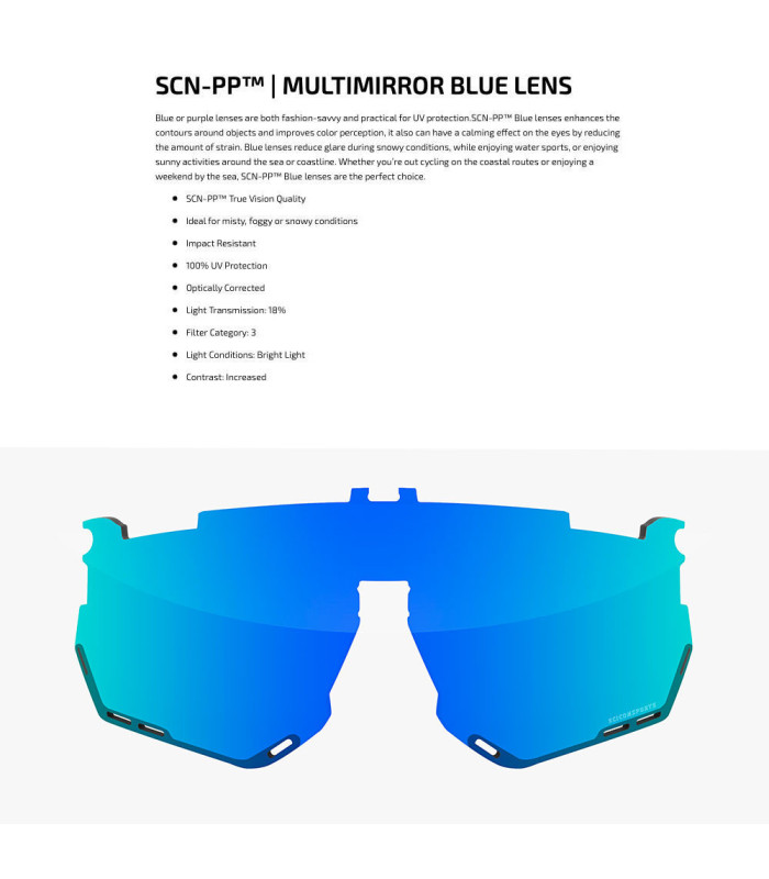 GAFAS SCICON AEROSHADE XL AMARILLO NEON (LENTE MULTIESPEJO AZUL)