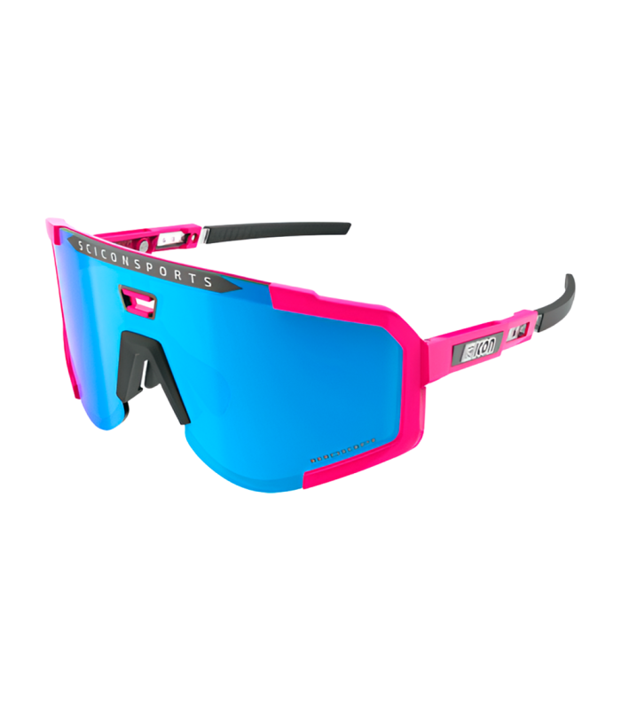 GAFAS SCICON AEROSCOPE ROSA FLUOR (LENTE MULTIESPEJO AZUL)