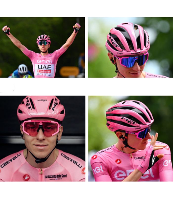 SCICON AEROSCOPE FLUO PINK SUNGLASSES (MULTIMIRROR BLUE LENS)