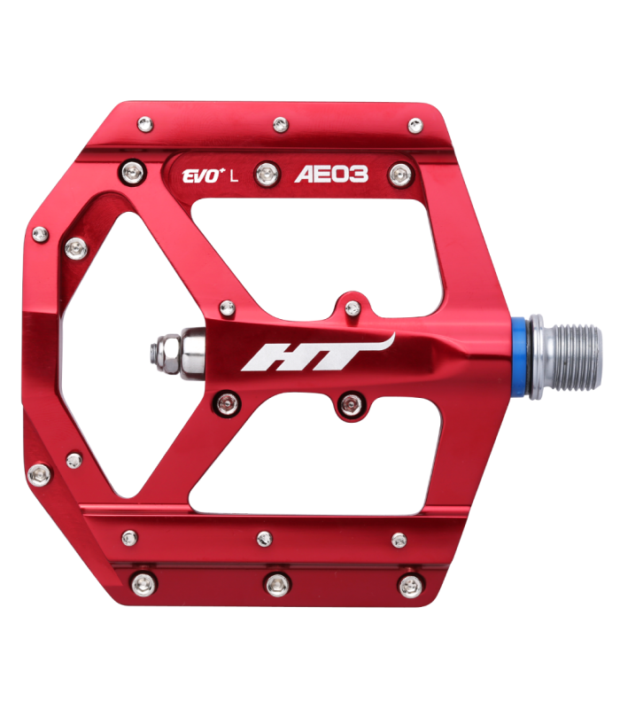 PEDALES PLATAFORMA HT AE03 (ROJO)