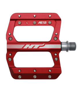 PEDALES PLATAFORMA HT AE12 (ROJO)