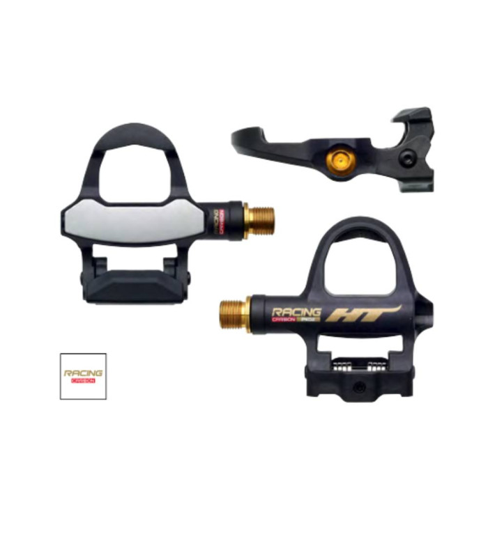 HT PK02 TITANIUM SPINDLE ROAD PEDALS (BLACK)