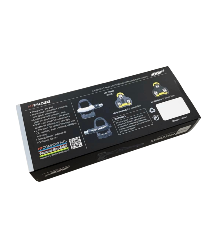 PEDALES CARRETERA HT PK02G (NEGRO)
