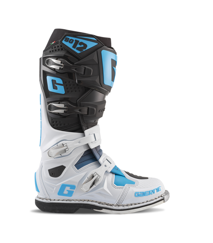 GAERNE SG-12 LIMITED EDITION BOOTS (BLACK/WHITE/CAROLINA BLUE)