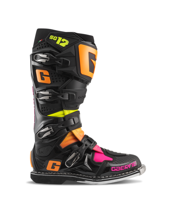 GAERNE SG-12 LIMITED EDITION BOOTS (BLACK/ORANGE/PINK)
