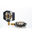 PEDALES DESCENSO-ENDURO HT X3 EJE TITANIO LIMITED EDITION (STEALTH BLACK/MECANISMO DORADO)