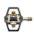 HT T2-SX LIMITED EDITION BMX PEDALS (STEALTH BLACK/GOLD MECHANISM)