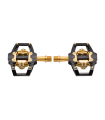 HT T2 TITANIUM SPINDLE LIMITED EDITION ENDURO PEDALS (STEALTH BLACK/GOLD MECHANISM)