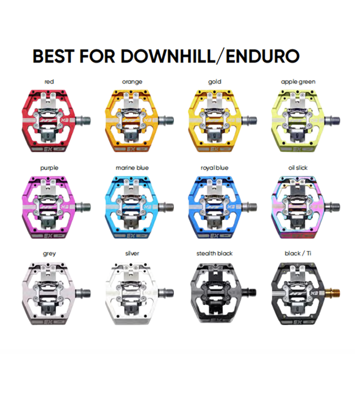 HT X3 DOWNHILL-ENDURO PEDALS (STEALTH BLACK)