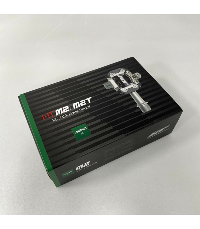 HT M2 TITANIUM SPINDLE CROSS COUNTRY LIMITED EDITION PEDALS (STEALTH BLACK/GOLD MECHANISM)
