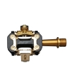 HT M2 TITANIUM SPINDLE CROSS COUNTRY LIMITED EDITION PEDALS (STEALTH BLACK/GOLD MECHANISM)