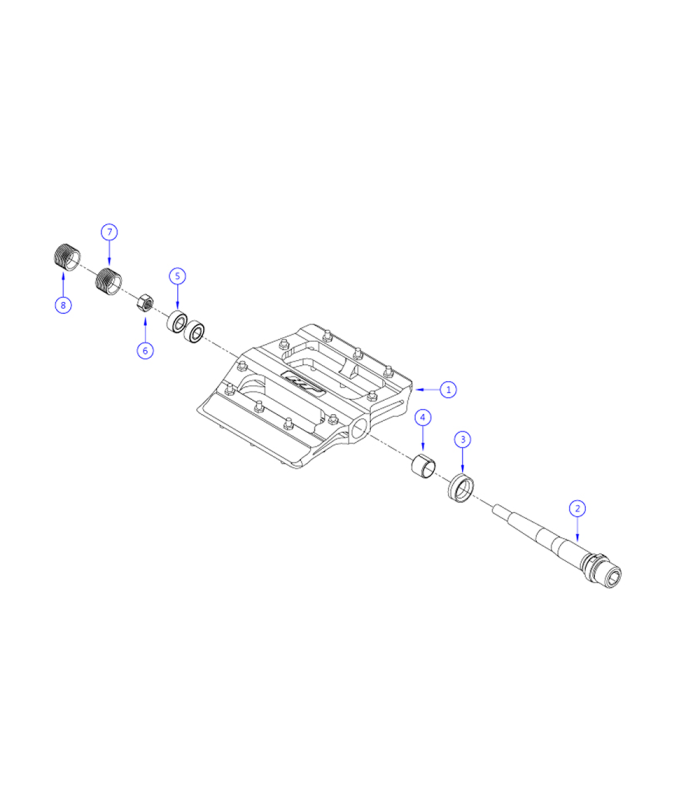 HT PK01G ROAD PEDALS (BLACK)