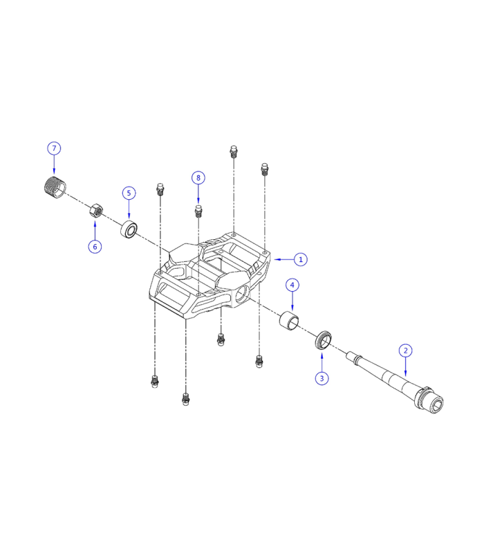 HT AR06 PEDALS (RED)