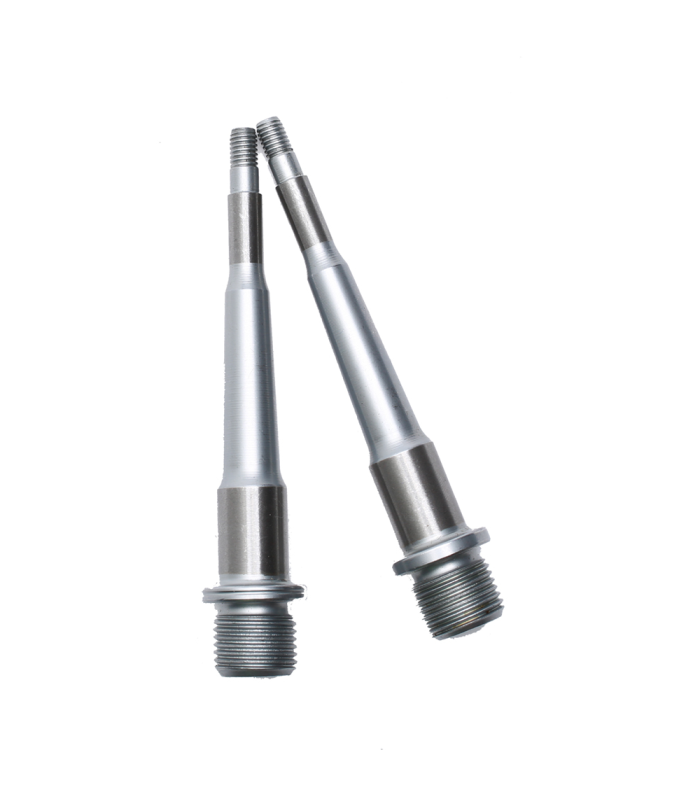 HT AE03, AE05, ME03, ME05 EVO+ PEDAL SPINDLES (SILVER)