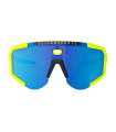 SCICON AEROSCOPE FLUO YELLOW SUNGLASSES (MULTIMIRROR BLUE LENS)