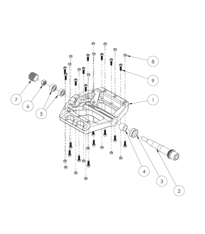HT PA32A MTB PEDALS (BLACK)