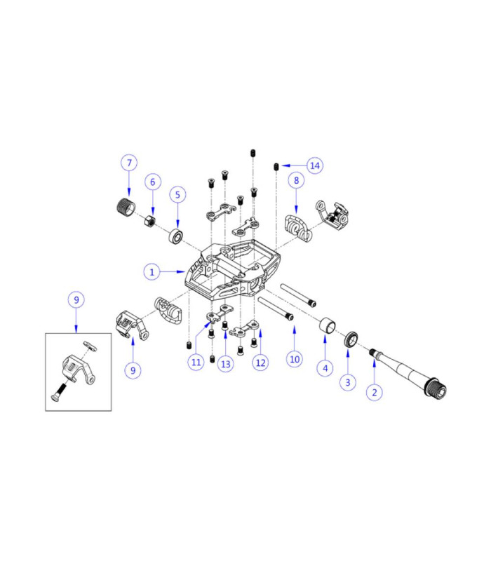 HT T2-SX CLIP MECHANISM KIT (BLACK)