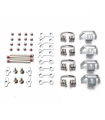 DESPIECE COMPLETO CLIP ENGANCHE PEDALES HT X2-SX (PLATA)