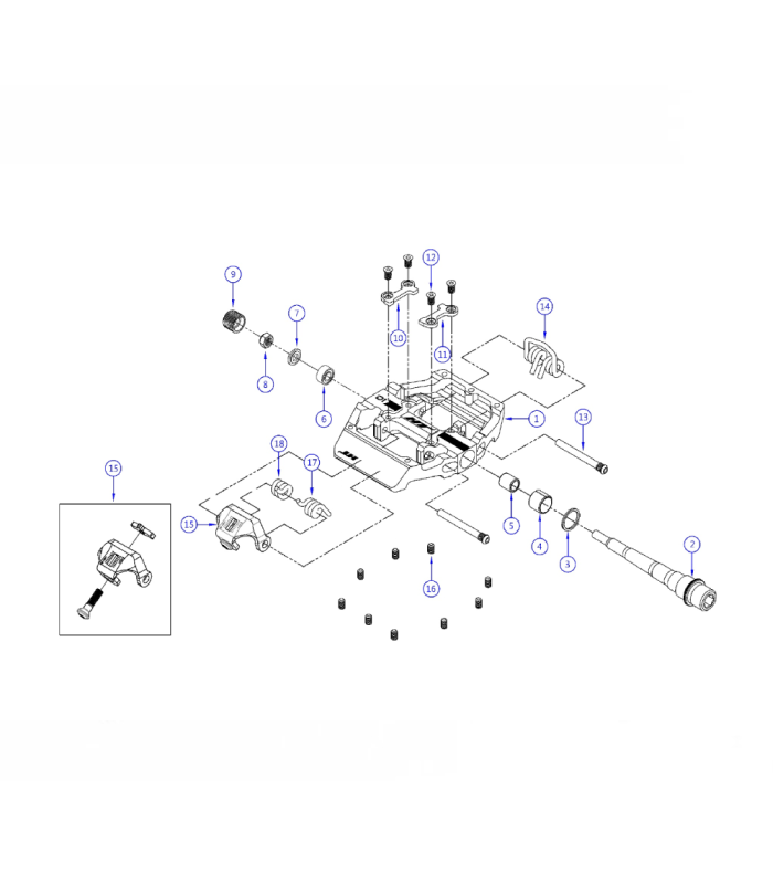 HT D1 DUO PEDALS (ROYAL BLUE)