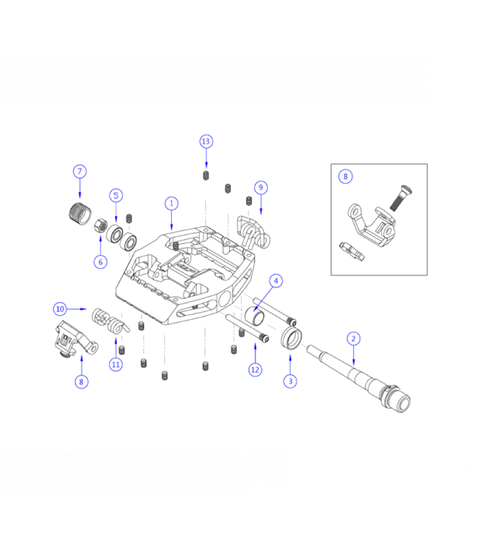 HT GD1 PEDALS (BLACK)