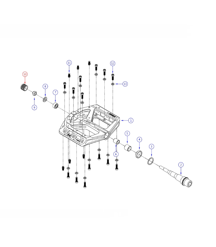 HT ANS10 STEEL PINS (BLACK)