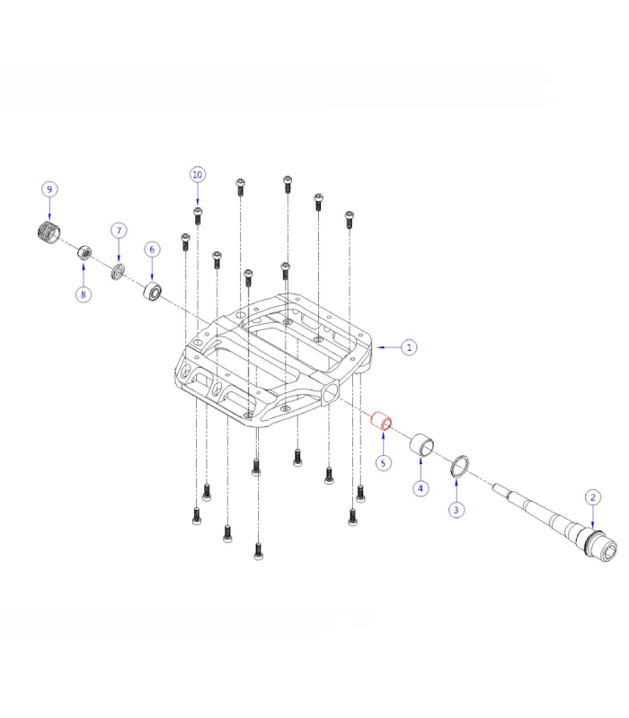 HT LEAP-ANS08 PEDALS (RED)