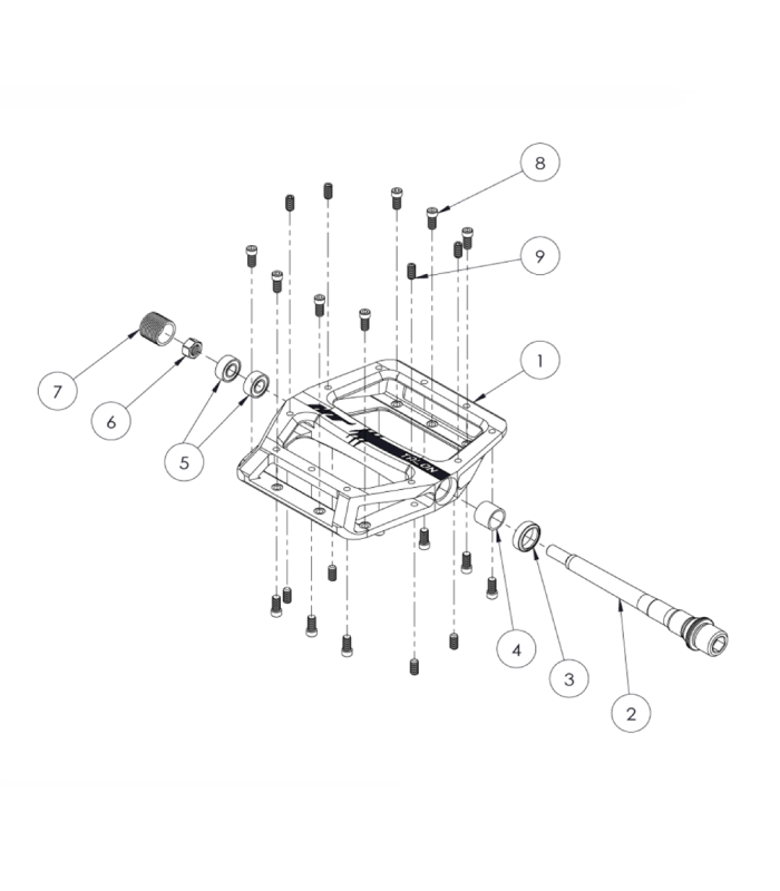 HT TALON-AN71 PEDALS (BLACK)