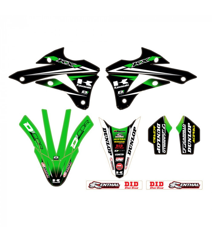 KIT ADHESIVOS D'COR VISUALS KAWASAKI KX 85 (2014)