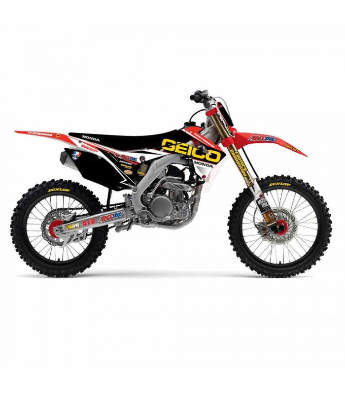 D'COR VISUALS TEAM GEICO GRAPHICS KIT HONDA CRF 250 (2014)