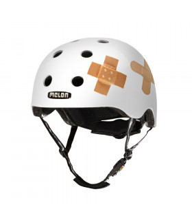 MELON PLASTERED MATTE WHITE HELMET (SIZE: XL)